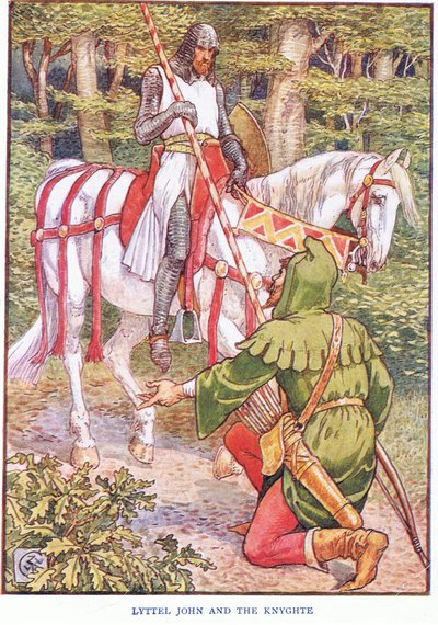 Little John and the Knight by Walter Crane